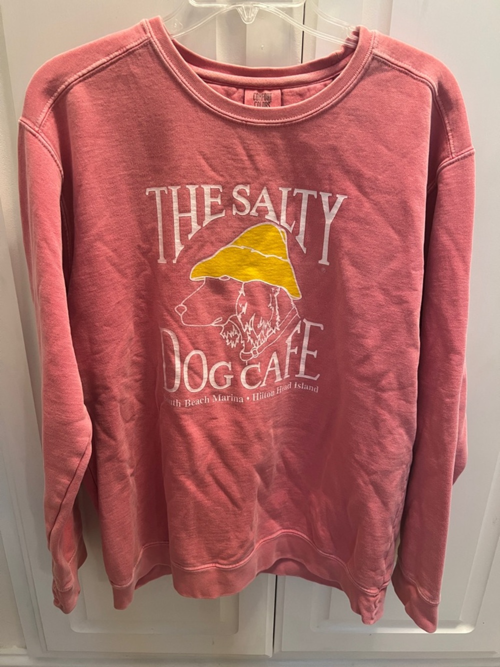 The Salty Dog Cafe Pink Vintage Wash Sweatshirt